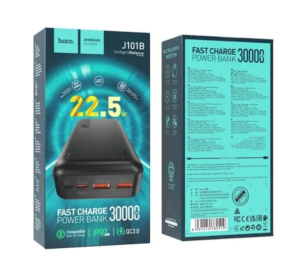 POWER BANK HOCO J101B 30 000 mAh 22.5W