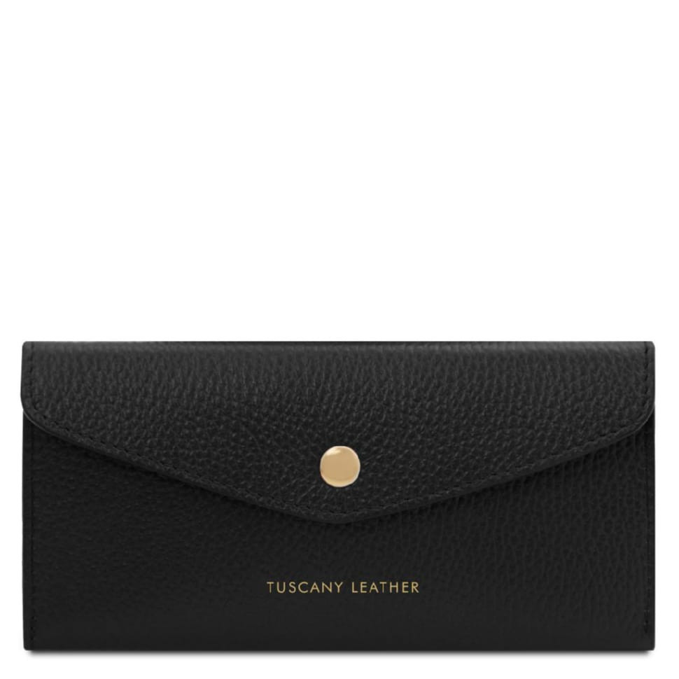 Жіноча шкіряна сумка-конверт Tuscany Leather TL142322 (Чорний)