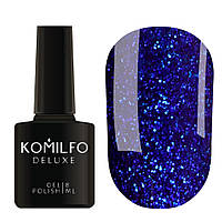 Гель-лак Stardust Glitter 006 (синій з дрібними блискітками) Komilfo, 8 мл