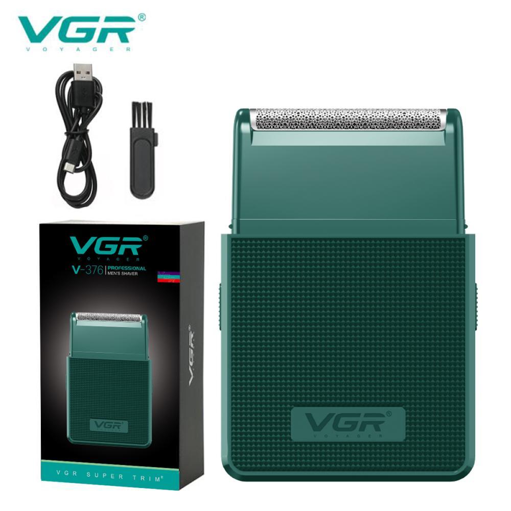 Електробритва VGR V-390 шейвер GREEN, висувний тример
