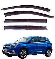 Дефлекторы окон Chery Tiggo 4 2019 деф.окон \ ветровики Чери Тиго 4 2019+
