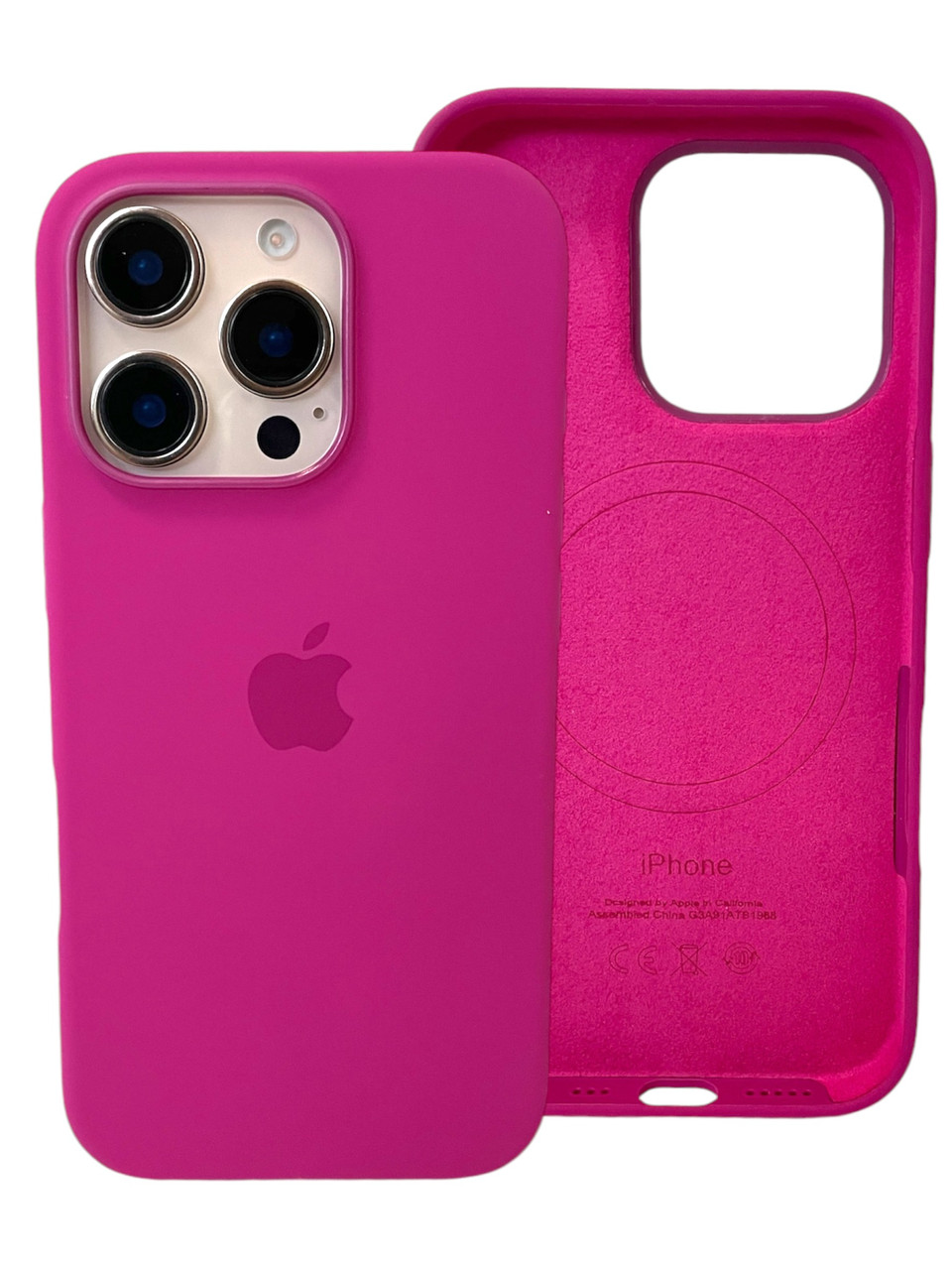 Original Silicone Case for iPhone iPhone 16 Pro Max, Moon red