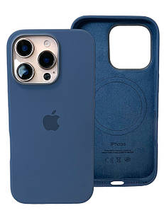 Original Silicone Case for iPhone iPhone 16 Pro, Dark Blue