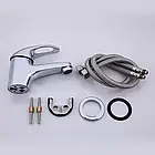 Змішувач для умивальника Frap F1003, хром, фото 4