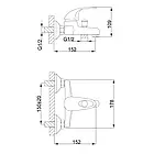 Змішувач для ванни Frap F3003, хром, фото 2