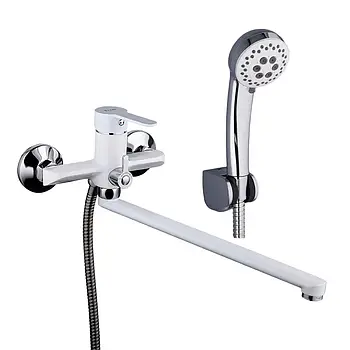 Змішувач для ванни Frap F2241, білий/хром