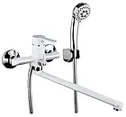 Змішувач для ванни Frap F2241, білий/хром, фото 2