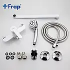 Змішувач для ванни Frap F2241, білий/хром, фото 7