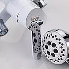 Змішувач для ванни Frap F3241 короткий литий вилив колір глянцевий білий/хром, фото 4