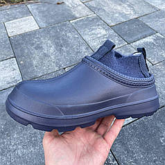 Жіночі сині утеплені тапки