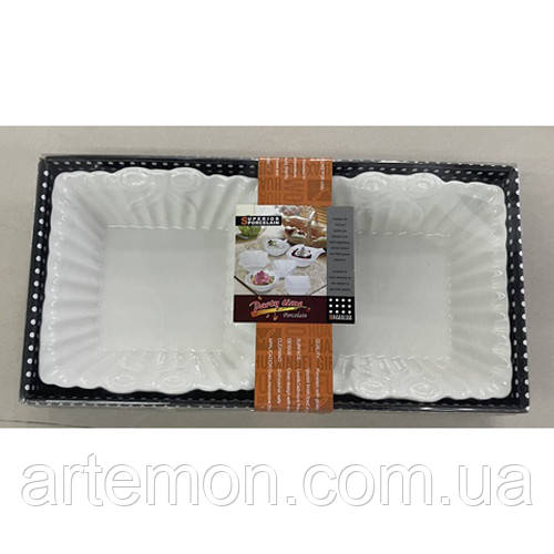 Салатник порцеляна 2шт/уп 32*17*5.5см Stenson R90547 [Склад зберігання: Одеса №3]