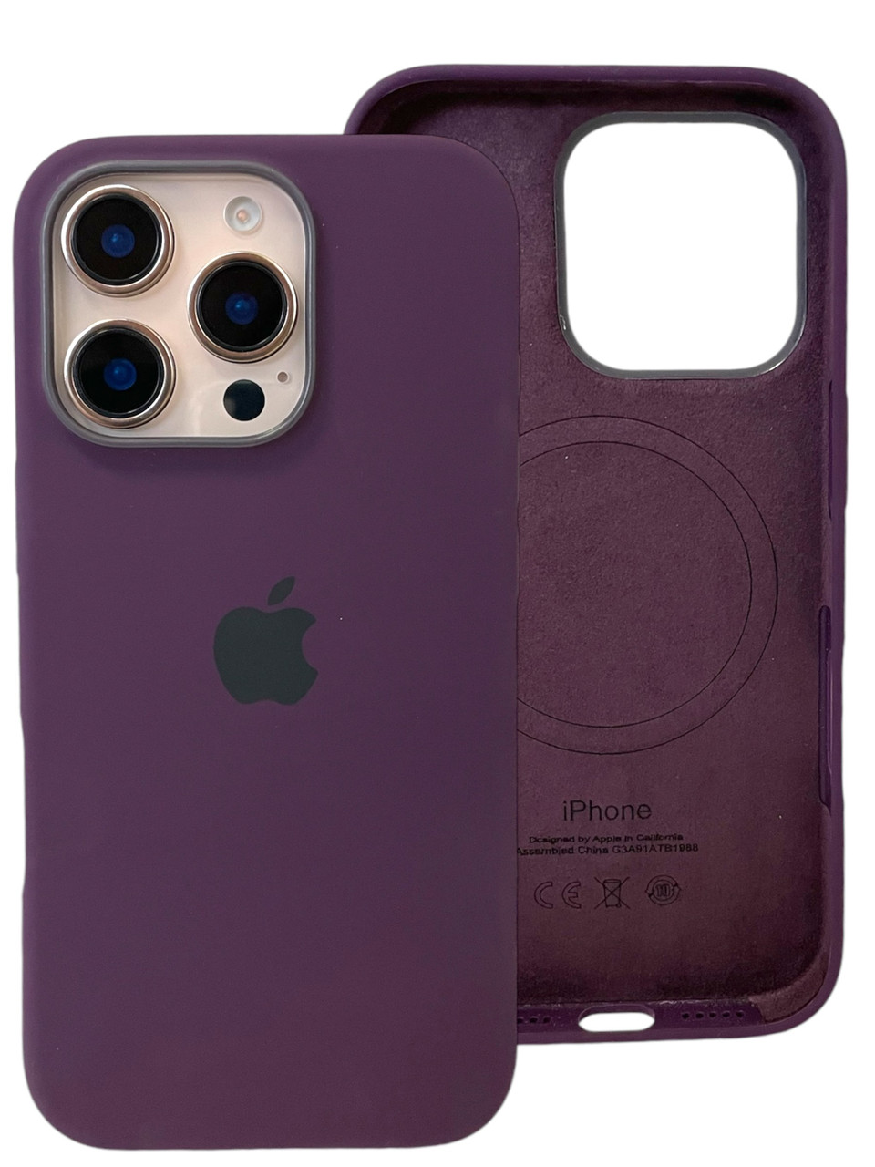 Original Silicone Case for iPhone iPhone 16 Pro Max, Purple