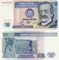Перу / Peru 10 Intis 1987 Pick 129 UNC