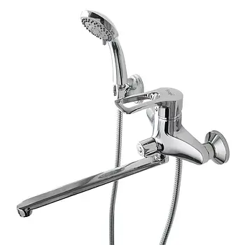 F2266 ванна одноважі. довг. пл. вилив лат. корпус Ø40 (хром)438/1ult