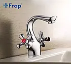Змішувач для умивальника Frap F10731-B, хром, фото 2