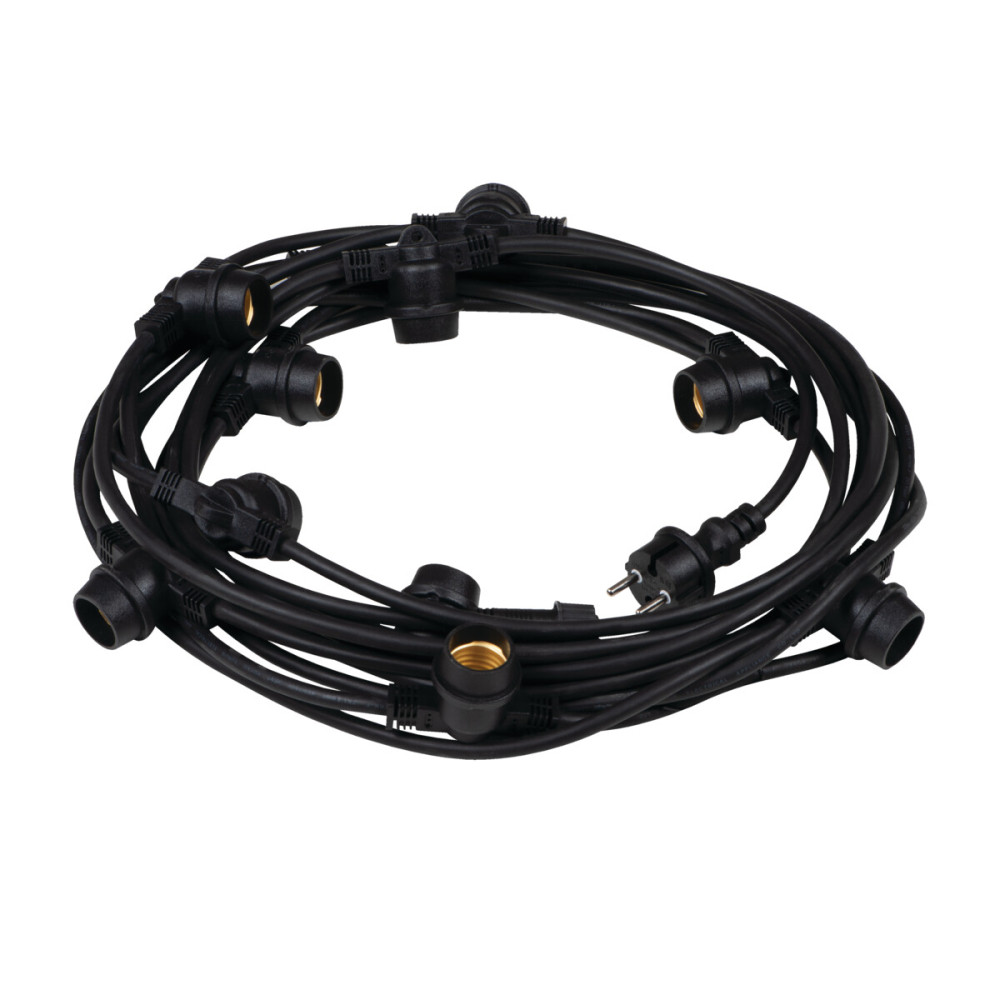 Вулична гірлянда Feron CL25-25 "Белт-лайт" 230 V 100*Е27 25 м black
