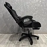 Комп'ютерне крісло із тканини з підніжкою + 2 подушки STRIKER KO40 3 кольори на вибір, фото 5