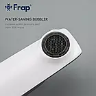 Змішувач для умивальника Frap F1058, білий/хром, фото 5