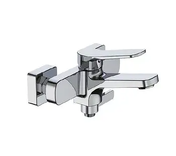 Змішувач для ванної Frap F32611 одноважільний квадратний колір хром душ 3 режими