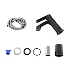 Набір душова система з тропічним душем і змішувачем на умивальник Frap F247161 чорна матова квадратна, фото 8