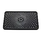 Набір душова система з тропічним душем і змішувачем на умивальник Frap F247161 чорна матова квадратна, фото 4