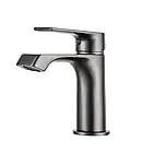 Набір душова система з тропічним душем і змішувачем на умивальник Frap F2471-9-10 матовий графіт, фото 8