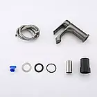 Набір душова система з тропічним душем і змішувачем на умивальник Frap F2471-9-10 матовий графіт, фото 9