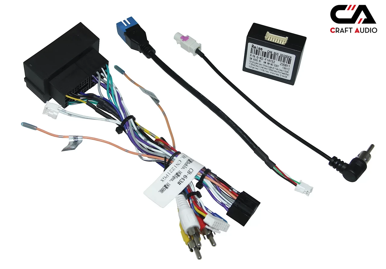 Комплект дротів для магнітол 16PIN CraftAudio CB-643# + G-RZ-FIAT52 FIAT