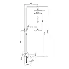 Душова система з тропічним і ручним душем Frap F2484-9 і змішувачем із виливом графіт, фото 6