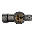 Змішувач дя кухні під фільтр із гнучким виливом Frap F4397-9 колір матовий графіт збройова сталь, фото 4