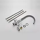 Змішувач для кухні під фільтр Frap F4396 з гнучким виливом, фото 5