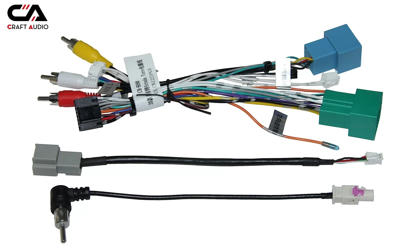 Комплект дротів для магнітол 16PIN CraftAudio CB-908# Fiat Strada 20+, Toro 16+