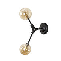 Бра на стіну Levistella 761W1002F-2 BK+BR