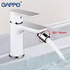 Змішувач для біде GAPPO G5048, білий/хром, фото 2