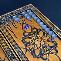 Нарди дерев’яні ручної роботи Лабіринт 48х23 см подарункові, фото 7