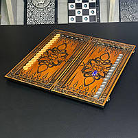 Нарди дерев’яні ручної роботи Лабіринт 48х23 см подарункові, фото 5