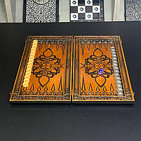 Нарди дерев’яні ручної роботи Лабіринт 48х23 см подарункові, фото 4