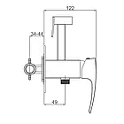 Гігієнічний душ GAPPO G7207-1, хром, фото 6