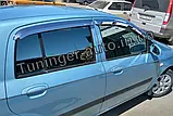 Вітровики, дефлектори вікон Hyundai Getz 2002-2011 (Autoclover/Корея), фото 3