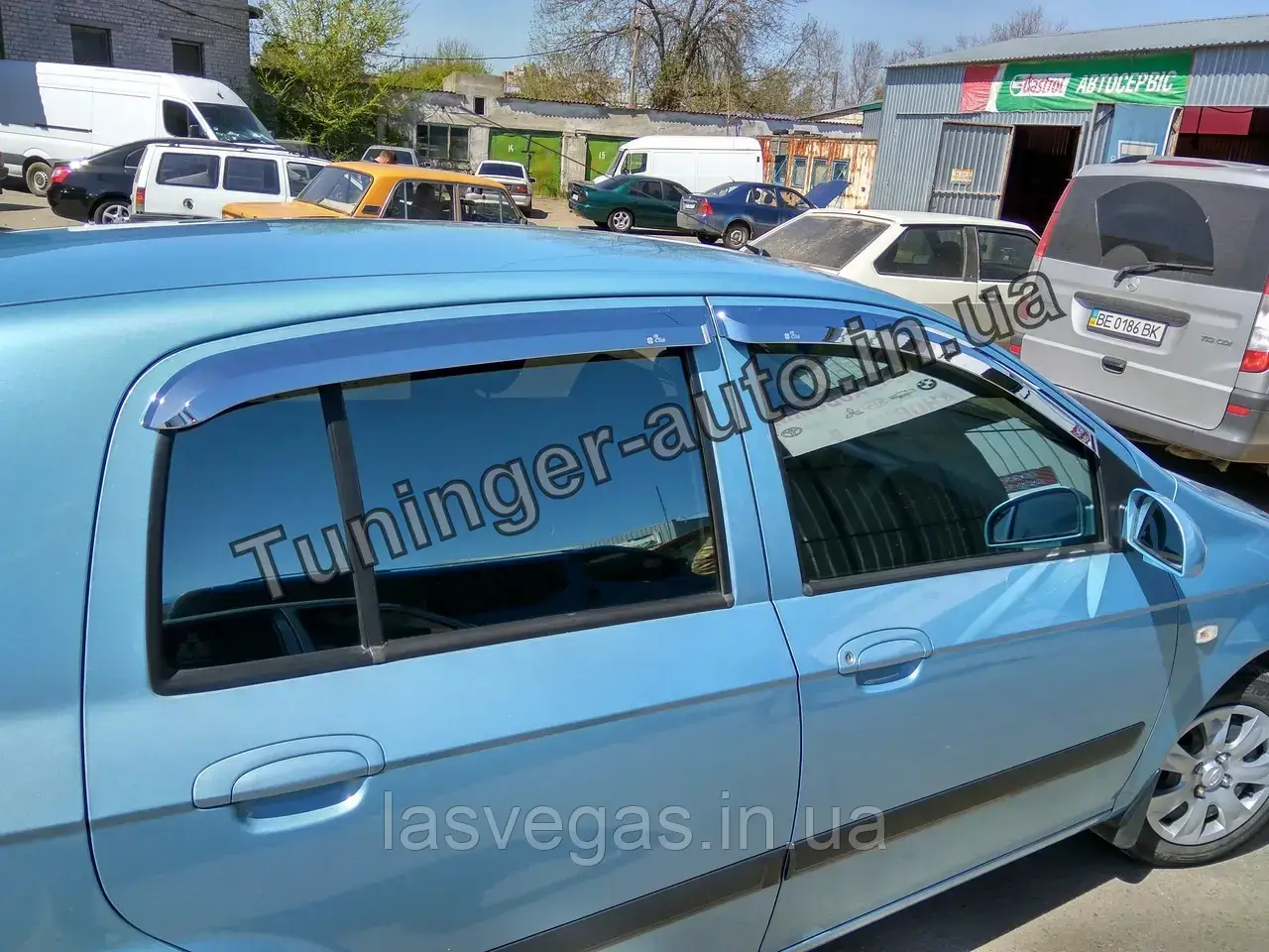 Вітровики, дефлектори вікон Hyundai Getz 2002-2011 (Autoclover/Корея), фото 1