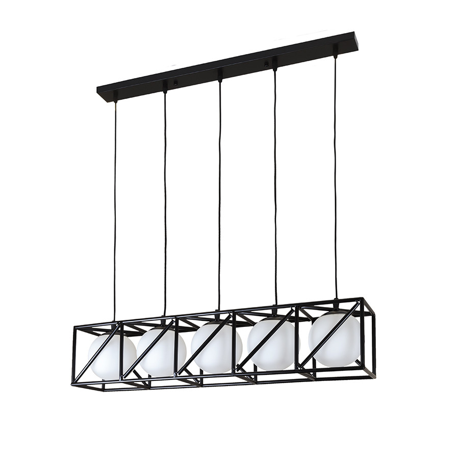 Люстра Levistella 761CT05-5 BK+WH