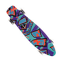 Пенніборд Penny скейтборд "Пазл" світні PU колеса