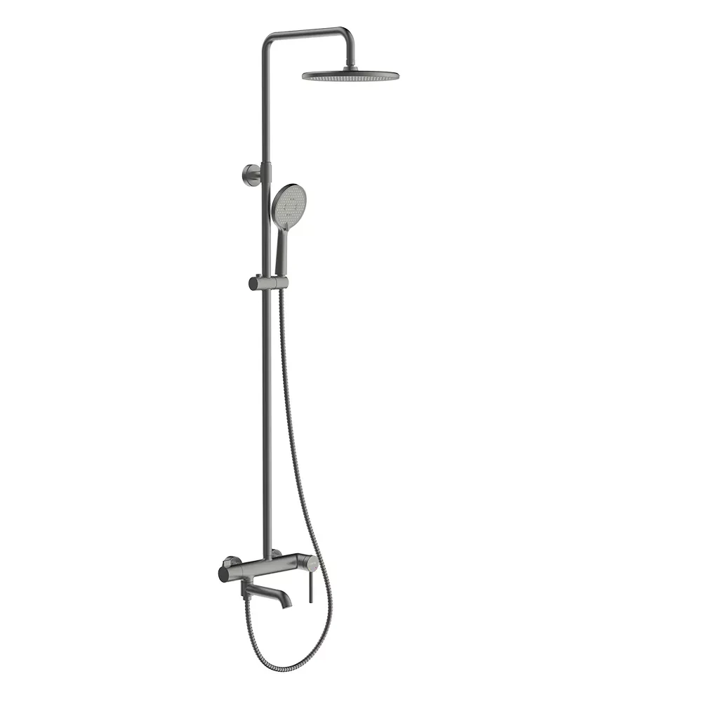 G2406-9 душ. система 3х функц. одноваж. лат. Ø35 (сірий Gungrey) {3/1}, фото 1