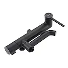 Душова система з тропічним душем Gappo G2406-6 чорна матова кругла телескопічна, фото 4