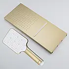 Душова система прихованого монтажу з тропічним душем водоспад і виливом GAPPO G7107-73 колір малите золото, фото 4