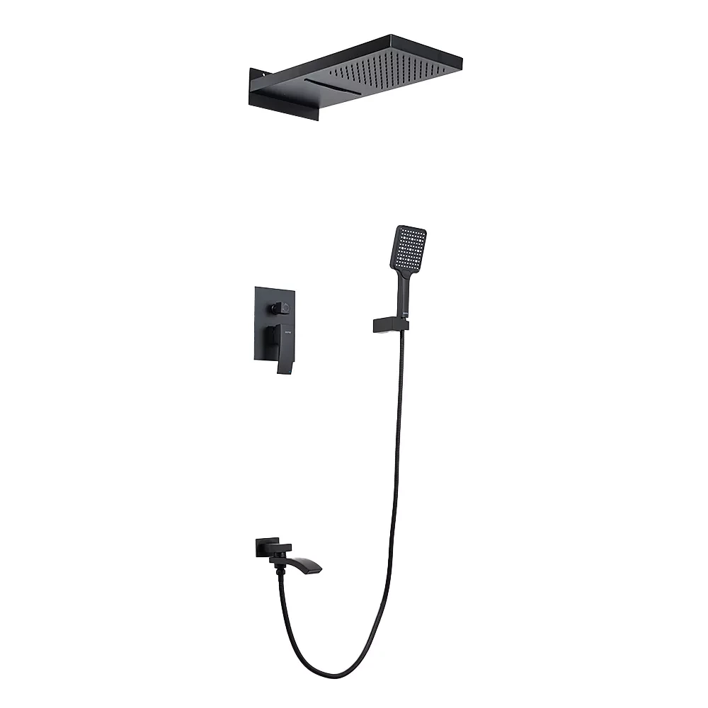 G7107-76 душ. система вбуд. 4х функц. одноваж. лат. Ø35 (чорний) {2/1}, фото 1