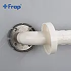 Поручень настінний Frap F8101 нержавіюча сталь/пластик, 400 мм, фото 6