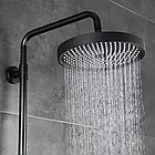 F016-25 лійка стельова кругла 250mm ABS пластик чорна (коробка) {20/1}, фото 2