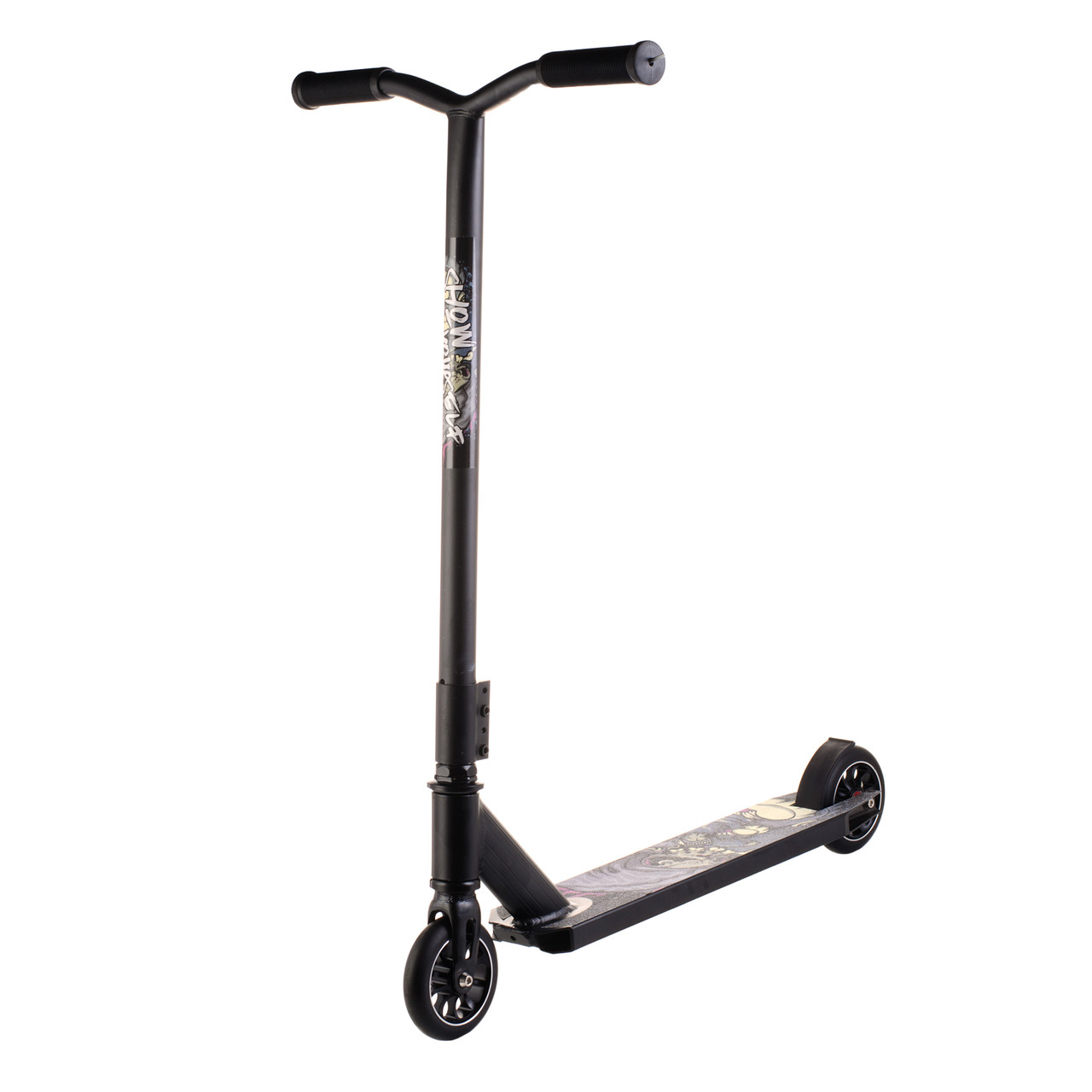 Трюковий самокат Scooter, колеса 110 мм PU алюміній 6+ Чорний