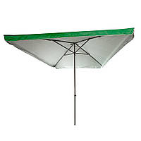 Парасолька 2x3 з клапаном однотонна зелена для дачі та відпочинку